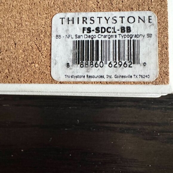 NFL Team Coasters Seahawks Broncos Rams Chargers Ceramic Mixed Set of 4 - Picture 7 of 12